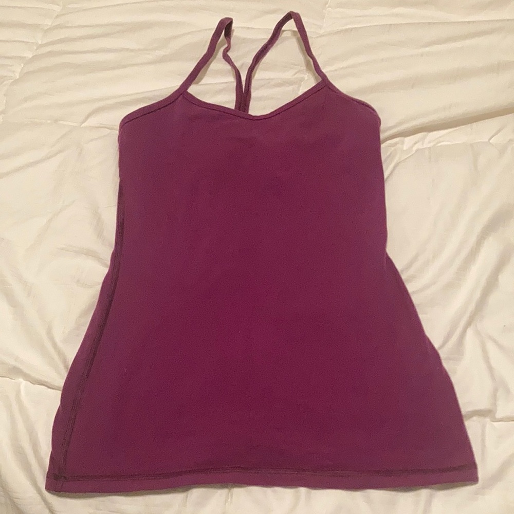 Lulu lemon dark purple spaghetti strap tank